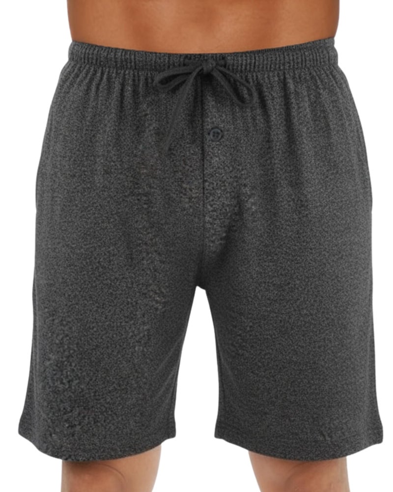 At The Buzzer Men's Pajama Shorts Sleepwear PJs 14504-BLK-XL - Image 1